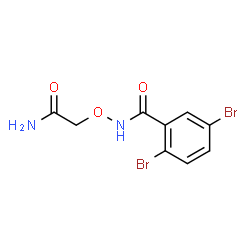ChemSpider 2D Image | N-(2-Amino-2-oxoethoxy)-2,5-dibromobenzamide | C9H8Br2N2O3