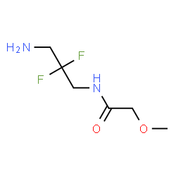 ChemSpider 2D Image | N-(3-Amino-2,2-difluoropropyl)-2-methoxyacetamide | C6H12F2N2O2