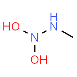 ChemSpider 2D Image | 1,1-Dihydroxy-2-methylhydrazine | CH6N2O2