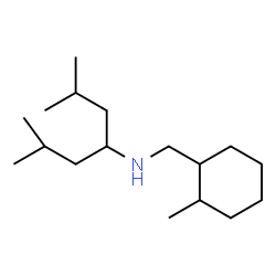 ChemSpider 2D Image | 2,6-Dimethyl-N-[(2-methylcyclohexyl)methyl]-4-heptanamine | C17H35N