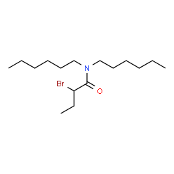 ChemSpider 2D Image | 2-Bromo-N,N-dihexylbutanamide | C16H32BrNO