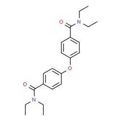 ChemSpider 2D Image | 4,4'-Oxybis(N,N-diethylbenzamide) | C22H28N2O3