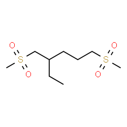 ChemSpider 2D Image | 1-(Methylsulfonyl)-4-[(methylsulfonyl)methyl]hexane | C9H20O4S2