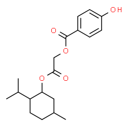 ChemSpider 2D Image | 2-[(2-Isopropyl-5-methylcyclohexyl)oxy]-2-oxoethyl 4-hydroxybenzoate | C19H26O5