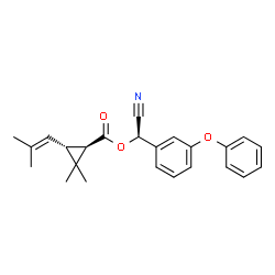 ChemSpider 2D Image | (1R)-trans-(alphaR)-cyphenothrin | C24H25NO3