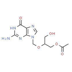 ChemSpider 2D Image | Ganciclovir Monoacetate | C11H15N5O5