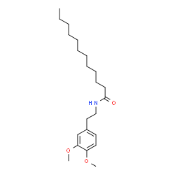 ChemSpider 2D Image | N-[2-(3,4-Dimethoxyphenyl)ethyl]dodecanamide | C22H37NO3