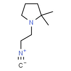 ChemSpider 2D Image | 1-(2-Isocyanoethyl)-2,2-dimethylpyrrolidine | C9H16N2