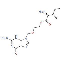 ChemSpider 2D Image | Acyclovir L-isoleucinate | C14H22N6O4