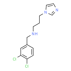 ChemSpider 2D Image | N-(3,4-Dichlorobenzyl)-3-(1H-imidazol-1-yl)-1-propanamine | C13H15Cl2N3