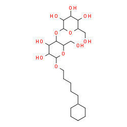 ChemSpider 2D Image | 5-Cyclohexylpentyl 4-O-hexopyranosylhexopyranoside | C23H42O11