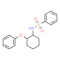 ChemSpider 2D Image | N-(2-Phenoxycyclohexyl)benzenesulfonamide | C18H21NO3S