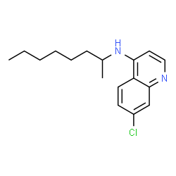 ChemSpider 2D Image | 7-Chloro-N-(2-octanyl)-4-quinolinamine | C17H23ClN2