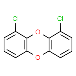 ChemSpider 2D Image | 1,9-Dichlorooxanthrene | C12H6Cl2O2
