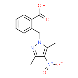 ChemSpider 2D Image | 2-[(3,5-dimethyl-4-nitropyrazol-1-yl)methyl]benzoic acid | C13H13N3O4