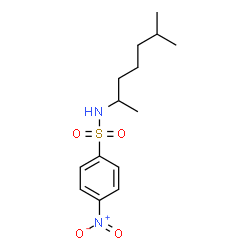 ChemSpider 2D Image | N-(6-Methyl-2-heptanyl)-4-nitrobenzenesulfonamide | C14H22N2O4S