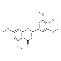 ChemSpider 2D Image | 3',4',5,5',7-Pentamethoxyflavone | C20H20O7