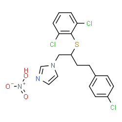 ChemSpider 2D Image | Butoconazole Nitrate | C19H18Cl3N3O3S