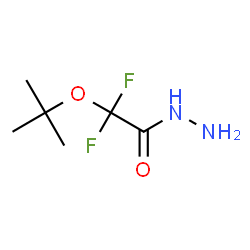 ChemSpider 2D Image | 2,2-Difluoro-2-[(2-methyl-2-propanyl)oxy]acetohydrazide | C6H12F2N2O2