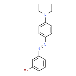 ChemSpider 2D Image | 4-(3-BROMOPHENYLAZO)-N,N-DIETHYLANILINE | C16H18BrN3