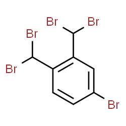 ChemSpider 2D Image | 4-Bromo-1,2-bis(dibromomethyl)benzene | C8H5Br5