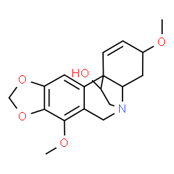 ChemSpider 2D Image | 3,7-Dimethoxy-1,2-didehydrocrinan-11-ol | C18H21NO5