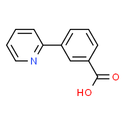 ChemSpider 2D Image | 3-PYRID-2-YLBENZOIC ACID | C12H9NO2
