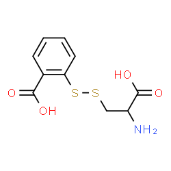 ChemSpider 2D Image | 2-[(2-Amino-2-carboxyethyl)disulfanyl]benzoic acid | C10H11NO4S2