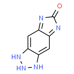 ChemSpider 2D Image | 2,3-Dihydroimidazo[4,5-f]benzotriazol-6(1H)-one | C7H5N5O
