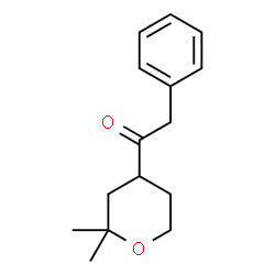 ChemSpider 2D Image | 1-(2,2-dimethyloxan-4-yl)-2-phenylethan-1-one | C15H20O2
