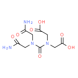 ChemSpider 2D Image | 2,2'-{[Bis(2-amino-2-oxoethyl)carbamoyl]imino}diacetic acid | C9H14N4O7