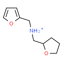 ChemSpider 2D Image | 2-Furyl-N-(tetrahydro-2-furanylmethyl)methanaminium | C10H16NO2