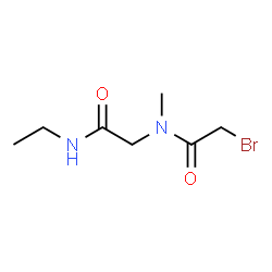 ChemSpider 2D Image | N~2~-(Bromoacetyl)-N-ethyl-N~2~-methylglycinamide | C7H13BrN2O2