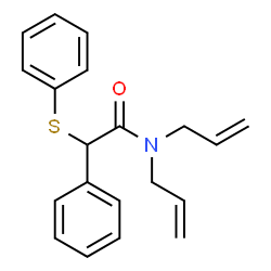 ChemSpider 2D Image | N,N-Diallyl-2-phenyl-2-(phenylsulfanyl)acetamide | C20H21NOS