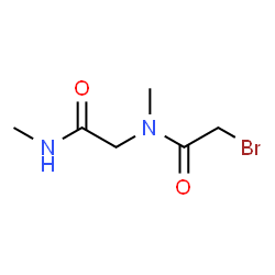ChemSpider 2D Image | N~2~-(Bromoacetyl)-N,N~2~-dimethylglycinamide | C6H11BrN2O2