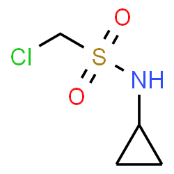 ChemSpider 2D Image | 1-Chloro-N-cyclopropylmethanesulfonamide | C4H8ClNO2S