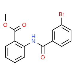 ChemSpider 2D Image | Methyl 2-[(3-bromobenzoyl)amino]benzoate | C15H12BrNO3