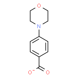 ChemSpider 2D Image | 4-(4-Morpholinyl)benzoate | C11H12NO3
