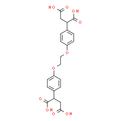 ChemSpider 2D Image | 2,2'-[1,2-Ethanediylbis(oxy-4,1-phenylene)]disuccinic acid | C22H22O10