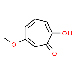ChemSpider 2D Image | 2-Hydroxy-6-methoxy-2,4,6-cycloheptatrien-1-one | C8H8O3