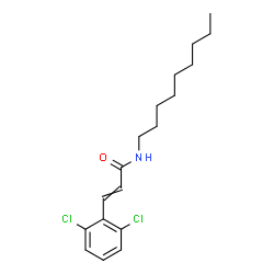 ChemSpider 2D Image | 3-(2,6-Dichlorophenyl)-N-nonylacrylamide | C18H25Cl2NO