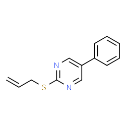 ChemSpider 2D Image | 2-(Allylsulfanyl)-5-phenylpyrimidine | C13H12N2S