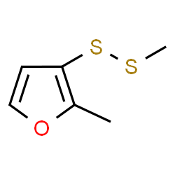 ChemSpider 2D Image | 2-Methyl-3-(methyldithio)furan | C6H8OS2