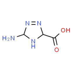 ChemSpider 2D Image | 5-Amino-4,5-dihydro-3H-1,2,4-triazole-3-carboxylic acid | C3H6N4O2