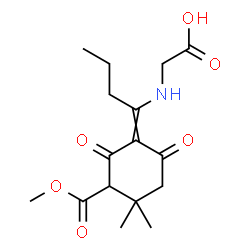 ChemSpider 2D Image | N-{1-[3-(Methoxycarbonyl)-4,4-dimethyl-2,6-dioxocyclohexylidene]butyl}glycine | C16H23NO6