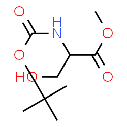 ChemSpider 2D Image | Methyl N-(tert-butoxycarbonyl)serinate | C9H17NO5