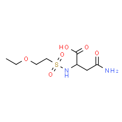 ChemSpider 2D Image | N~2~-[(2-Ethoxyethyl)sulfonyl]asparagine | C8H16N2O6S