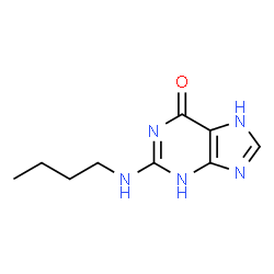 ChemSpider 2D Image | 2-(Butylamino)-9H-purin-6-ol | C9H13N5O