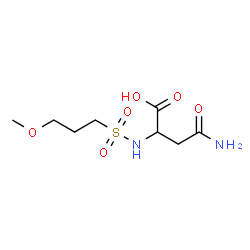 ChemSpider 2D Image | N~2~-[(3-Methoxypropyl)sulfonyl]asparagine | C8H16N2O6S