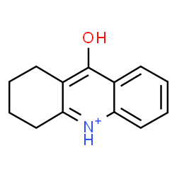 ChemSpider 2D Image | 9-Hydroxy-1,2,3,4-tetrahydroacridinium | C13H14NO